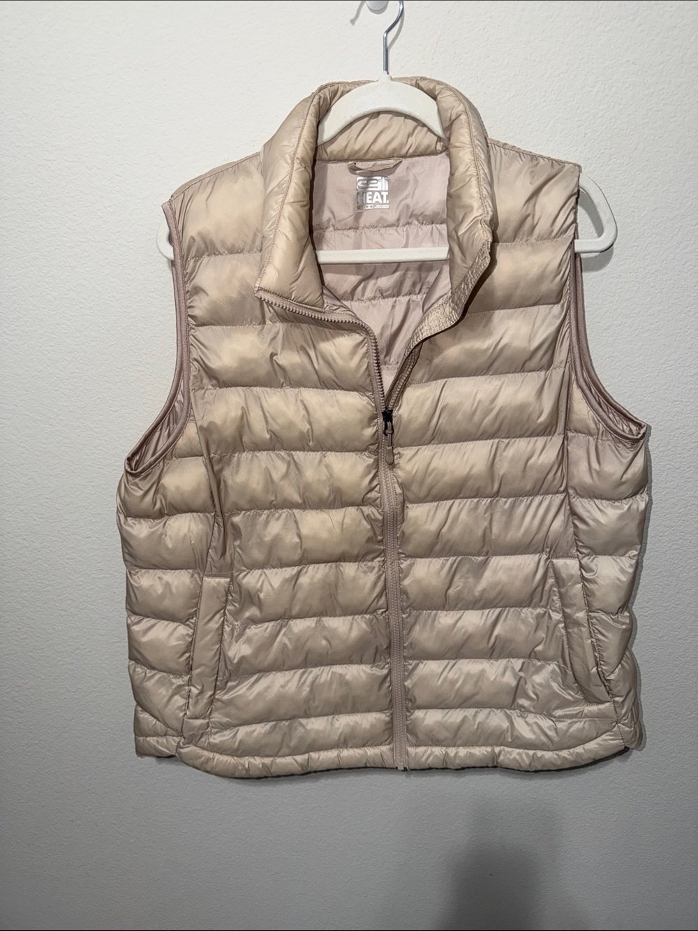 32 degrees Women's Quilted Puffer Vest - Light Beige